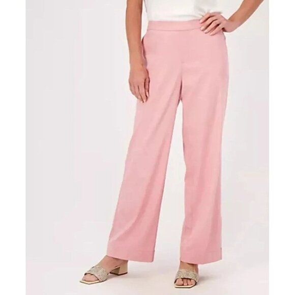 Isaac Mizrahi Live! Pants - NWOT Isaac Mizrahi Live True Denim Chambray Pull On Pant 16T Dusty Pink Casual